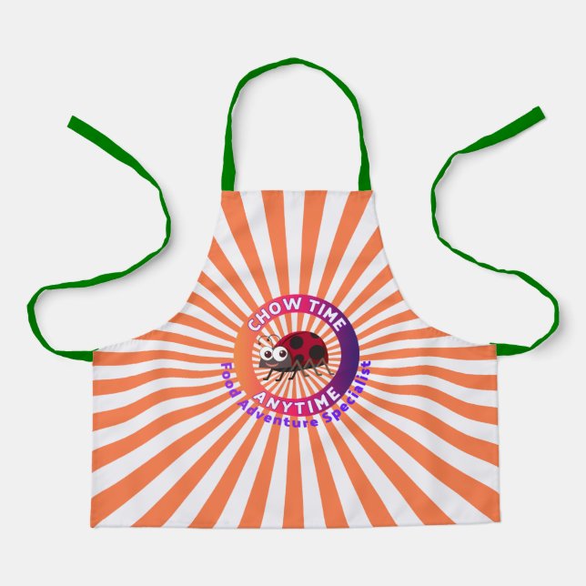 Delantal Chow Time Anytime Lady Bug (Anverso)