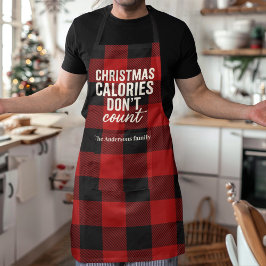Delantal Christmas Calories Don’t Count