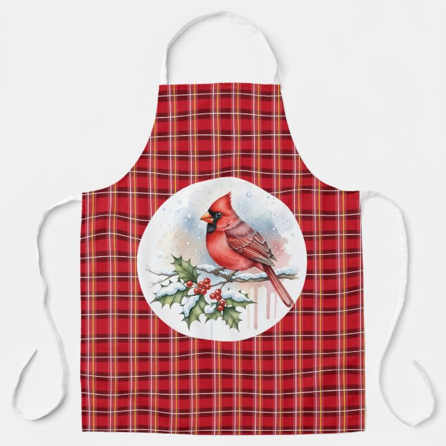 Delantal Christmas Cardinal (Anverso)