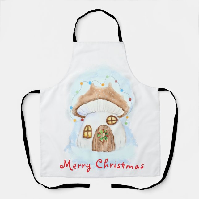 Delantal Christmas fairy house (Anverso)