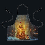 Delantal Christmas Forest                                 .<br><div class="desc">christmas santa claus snowman, 
frozen night colorful funny , 
vintage magic snowflake art, 
reindeer retro fun sky, 
joy snowman snow flying, 
new year celebration reindeer, 
happy xmas winter holiday, 
forest merry deer  happy, 
tree animal party cute, 
snowman christmas santa claus , </div>