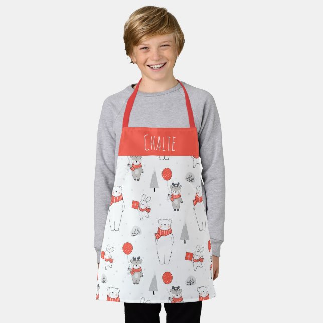 Delantal Christmas Kids Baking & Cooking Gift Apron (Gastado)