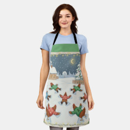 Delantal Christmas Poultry in Motion, Apron