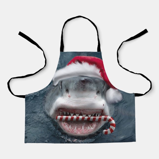 Delantal Christmas Shark (Anverso)