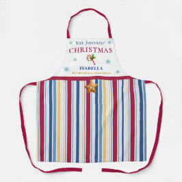 Delantal Christmas Striped– Holiday Cooking & Baking Gift