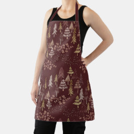 Delantal Christmas Tree Scatter Apron