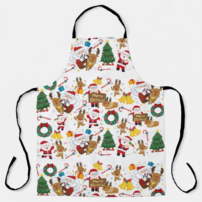 Delantal christmast pattern  (Anverso)