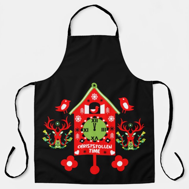 Delantal Christstollen Weihnachtsstollen Stollen Xmas Apron (Anverso)