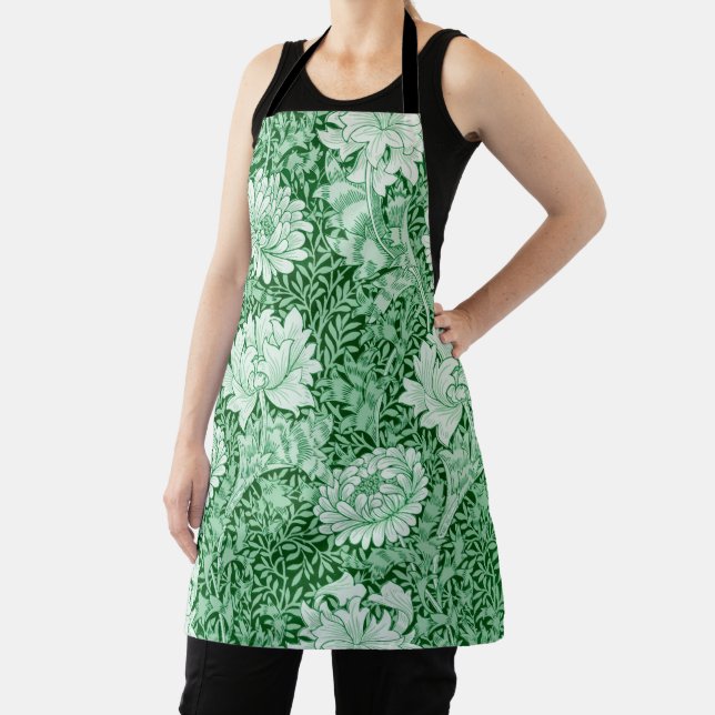 Delantal Chrysanthemum Green, William Morris (in situ)