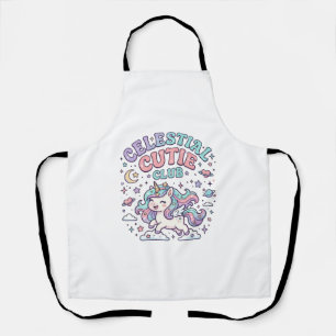 Delantal Cielo de Unicornio Club de Cute Retro Producto G