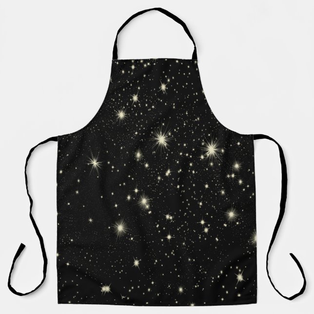 Delantal Cielo estrellado de estrellas de noche (Anverso)