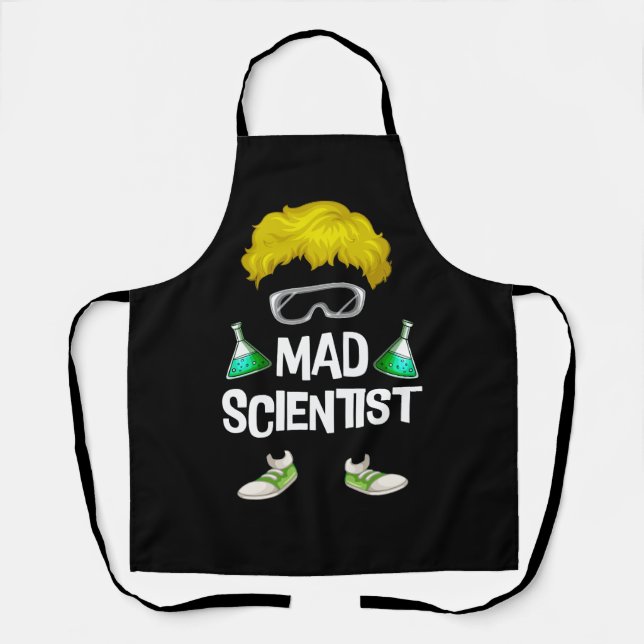 Delantal Ciencia Científica Mad Para La Ciencia De La Vesti (Anverso)