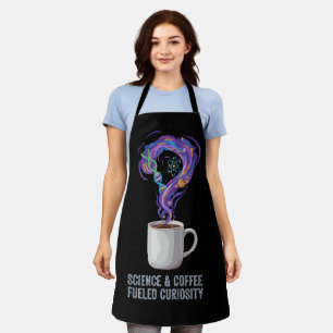 Delantal Ciencia y Café Alimentaron la Curiosidad