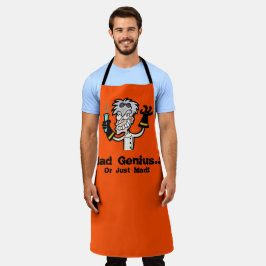 Delantal Científico loco Genius Halloween en todo el mundo 
