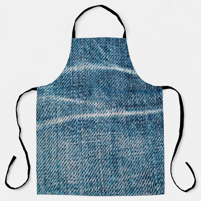 Delantal cierre de tela de denim (Anverso)