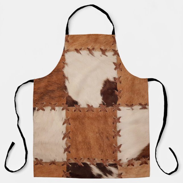 Delantal Cierre el fondo texturizado de los retoños de cuer (Anverso)