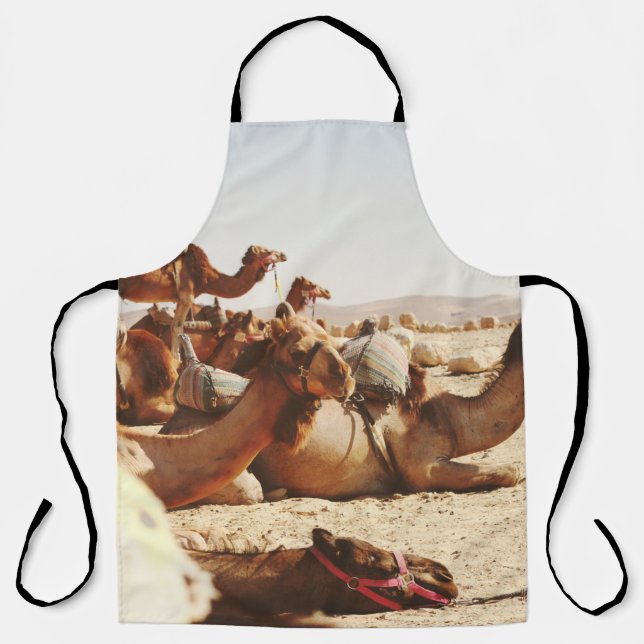 DELANTAL CINCO CAMELLOS SOBRE EL TERRENO (Anverso)