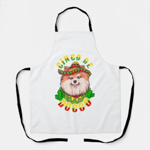 Delantal Cinco de Doggo Funny Pomeranian