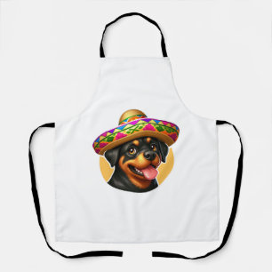 Delantal Cinco de Mayo Dog Rottweiler México