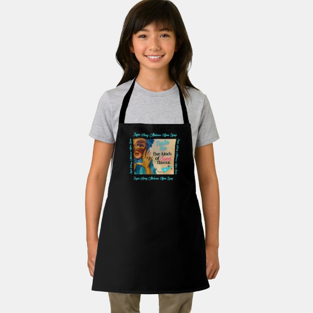 Delantal Cinco dulces avatares de voces antiguas de niños (in situ)