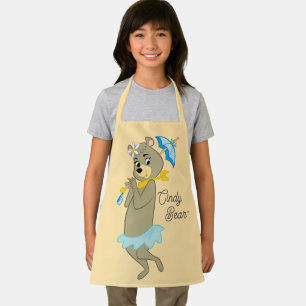 Delantal Cindy Bear Holding Parasol