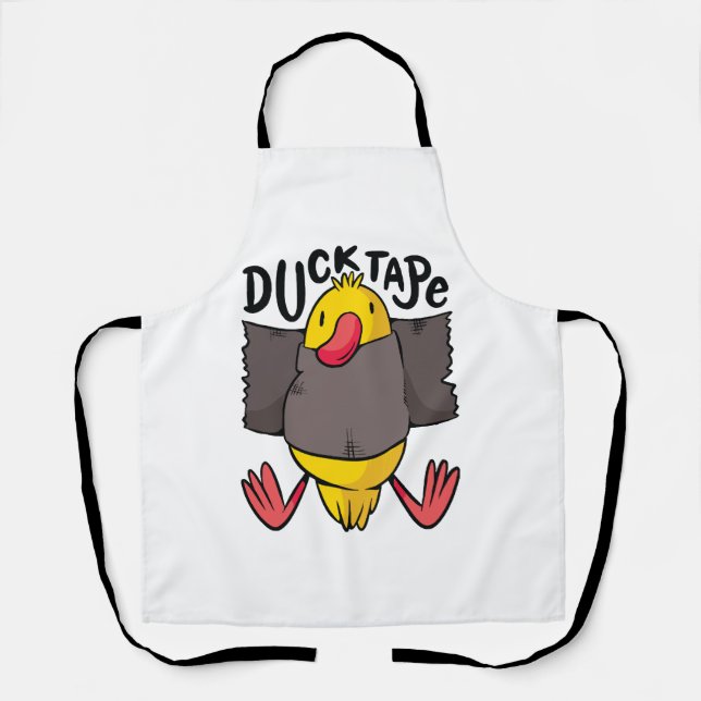 Delantal Cinta de Pato Divertida (Anverso)