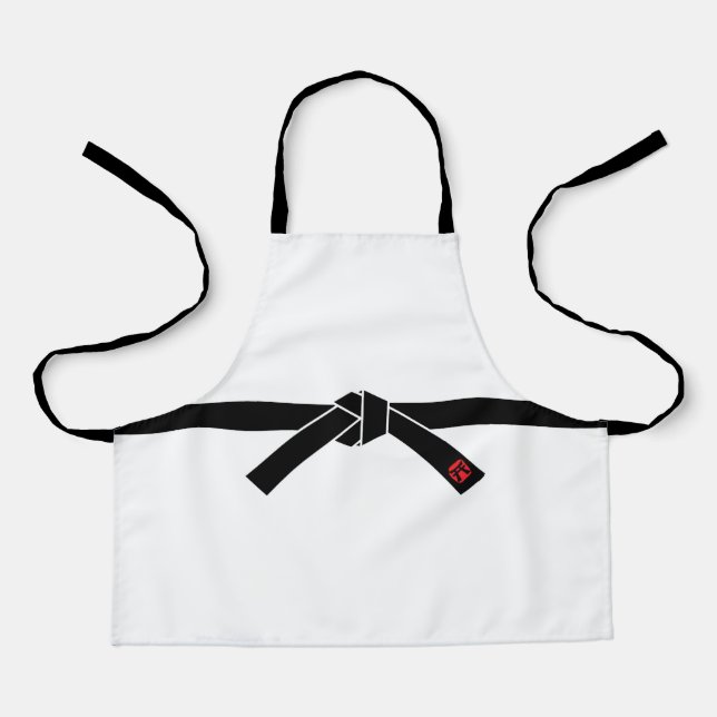 Delantal Cinturón negro, artes marciales (Anverso)