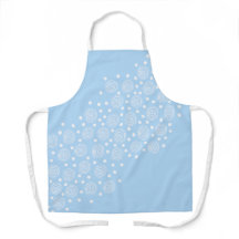 Círculos azules claros en círculos de Apron