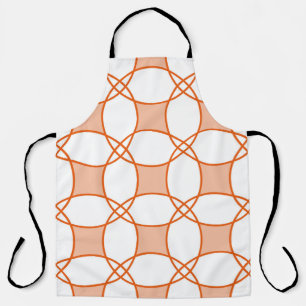 Delantal Círculos de Vintage Art: Patrón Geométrico sin Mar