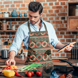 Delantal Círculos retro vintage