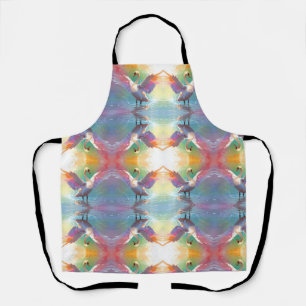 Delantal Cisne elegante sobre un estanque sereno