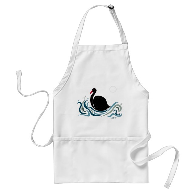 Delantal Cisne negro (Frente)