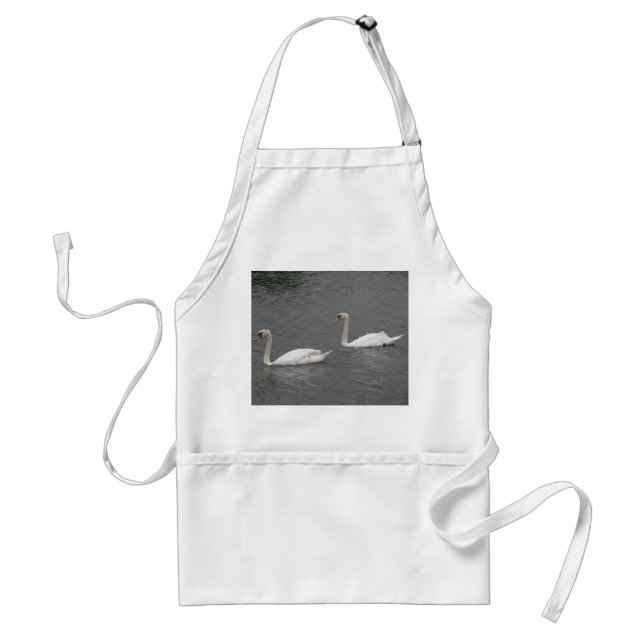 Delantal Cisnes en el río Apron (Frente)