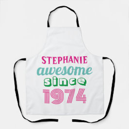 Delantal Cita de 50 años graciosa personalizada