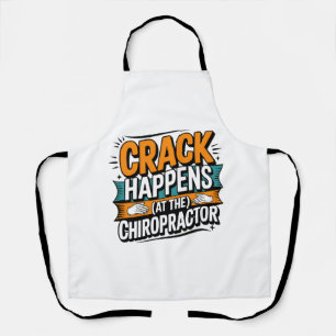 Delantal Cita de Chiropractica divertida Humor de choque de