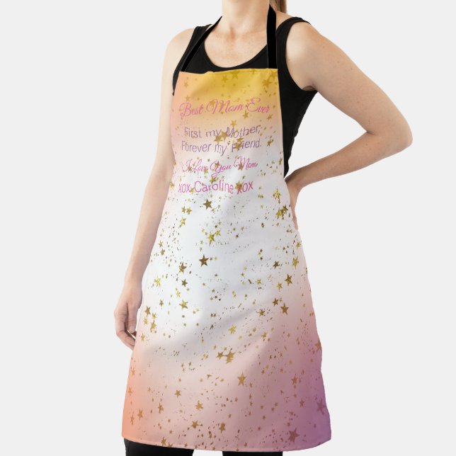 Delantal Cita de guión Día de la Madre elegante moderno (in situ)