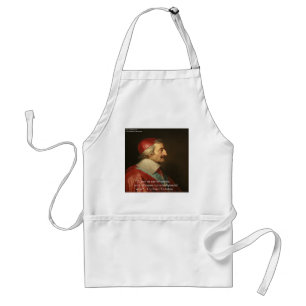 Delantal Cita de sabiduría y éxito del Cardenal Richelieu