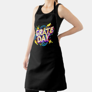 DELANTAL CITA DIVERTIDA DEL DISEÑO DEL FESTIVAL "GRATE DAY"