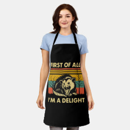 Delantal Cita graciosa de Possum - En primer lugar, soy un