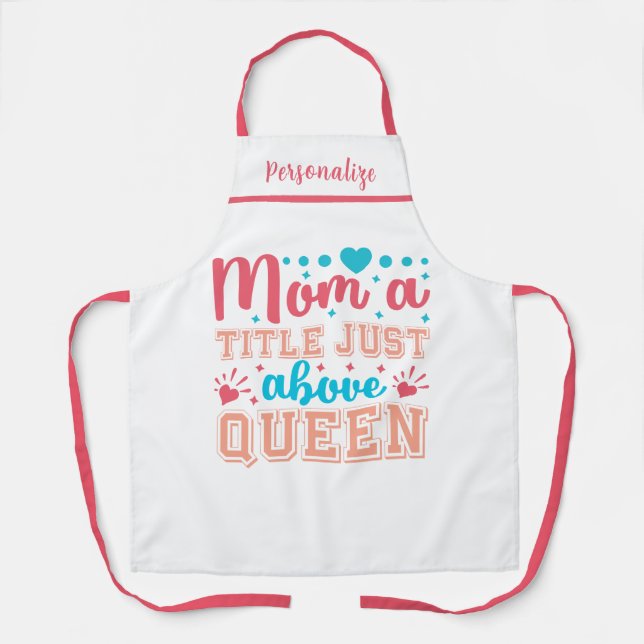 Delantal Cita graciosa regalo para mamá cocina (Anverso)