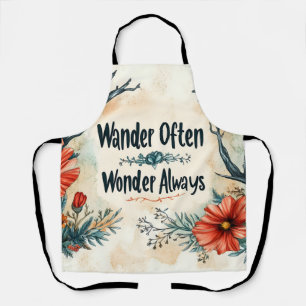 Delantal Cita inspiradora : Wander A Menudo, Wonder Siempre