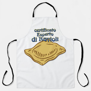 Delantal Cita italiana de Certificato Esperto di ravioli Pa