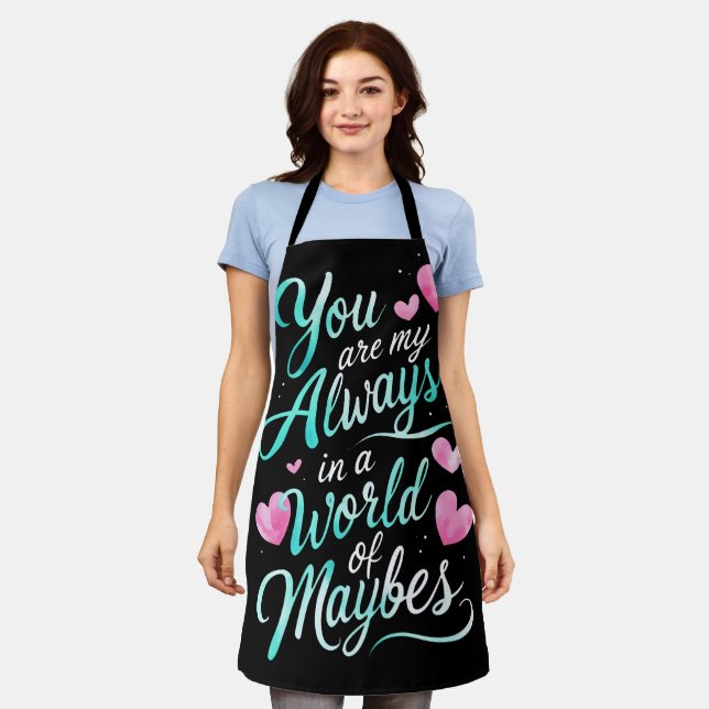 Delantal Cita romántica "Siempre tuyas" (Gastado)