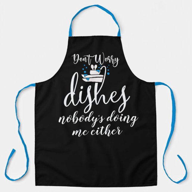 Delantal Citas de cocina y de sátira divertidas para adulto (Anverso)