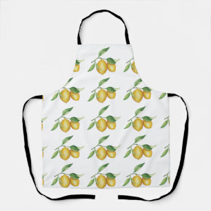 Delantal Citrus Lemons Green Yellow Sunny Garden