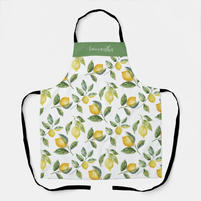 Delantal Citrus limón personalizado (Anverso)