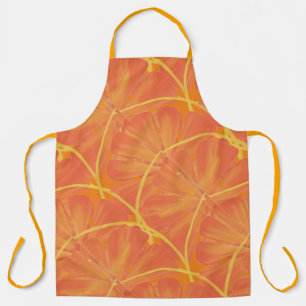 Delantal Citrus Naranja Grapefruit Slice Art