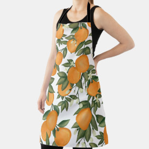 Delantal Citrus Naranja Tangerina Botánico Fresco