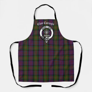 Delantal Clan Carnegie Escudo Badge y Tartán