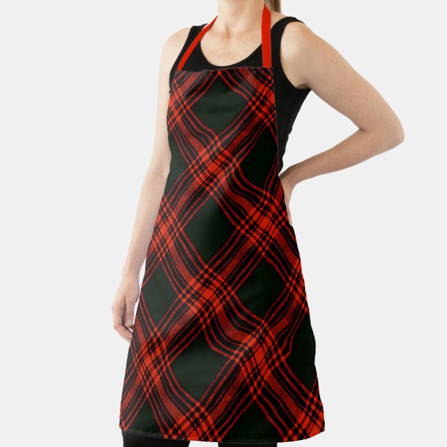 Delantal Clan Chef Antiguo Menzies Tartan Plaid Pattern (in situ)